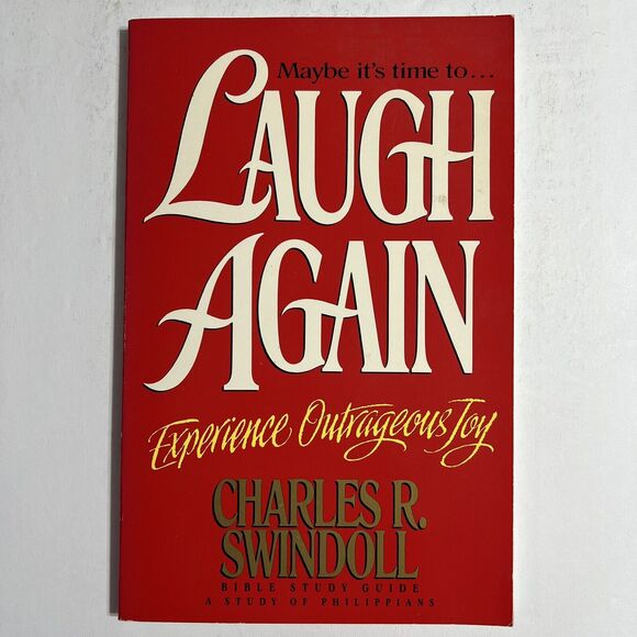 Maybe it's Time to Laugh Again Paperback By Charles R Swindoll Bible Study Guide - Picture 1 of 9